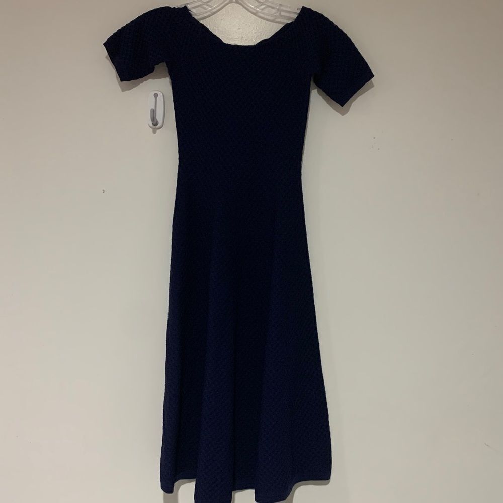 Michael Kors Navy Blue Midi Dress new without tag